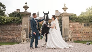 Naomi amp John Wedding Film  Soughton Hall Wales  Sony a7iii Cinematic 4k [upl. by Bonilla]