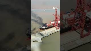 Explosion at NingboZhoushan Port [upl. by Isabel]