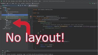 reslayout folder missing in Android studio  how to fix [upl. by Oraneg]