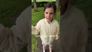 Eightyearold twins rant over ice cream prices in Burnley England goes viral [upl. by Salguod]