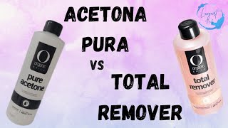 ACETONA PURA VS TOTAL REMOVER DE ORGANIC NAILS CUÁL FUNCIONA MÁS PARA RETIRAR ACRILICO EN UÑAS [upl. by Mirabella]