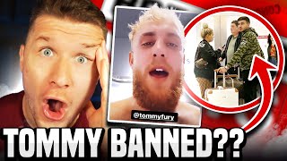 Tommy Fury Has Been BANNED From ENTERING The USA The Paul vs Fury FIGHT Is CURSED [upl. by Tdnarb]