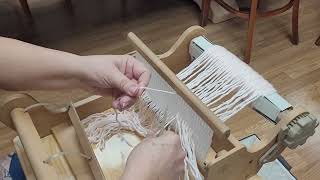 How To Warp a Rigid Heddle Loom with Jeannine [upl. by Zel]