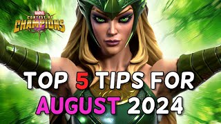 Reunion Event  Revive and Potion Deals  Battlegrounds and More  Top 5 Tips For MCOC August 2024 [upl. by Gerrie817]