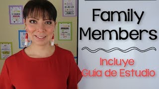 MIEMBROS DE LA FAMILIA EN INGLÉS Y SU PRONUNCIACIÓN [upl. by Rust]