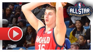 Nikola Jokic Full Highlights vs USA 2017 BBVA Rising Stars Challenge  12 Pts 11 Reb 8 Ast [upl. by Haziza612]