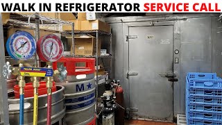 HVACR Refrigeration Service Call Walk In Refrigerator Not Cooling Compressor Not StartingWorking [upl. by Wanids]