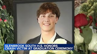 Glenbrook South High School graduation pays tribute to Marko Niketic teen killed in Glenview crash [upl. by Dnama124]