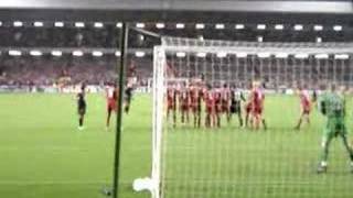 Rivaldo Olympiakos goal vs Liverpool Champions League 0405 [upl. by Ellevel]