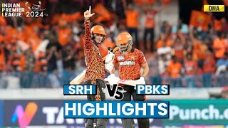 SRH Vs PBKS Highlights Sunrisers Hyderabad Beat Punjab Kings By 4 Wickets I IPL 2024 [upl. by Ayotna856]