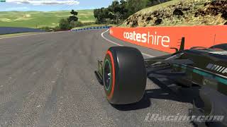 iRacing Mercedes W12 Realistic F1 Front wheel Loss of Traction At Bathurst [upl. by Aida]