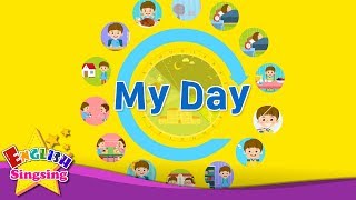 Kids vocabulary  My Day  Daily Routine  Learn English for kids  English educational video [upl. by Aeuhsoj269]