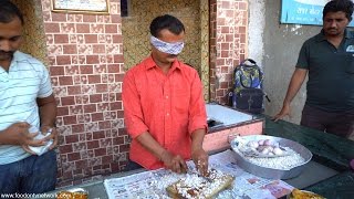 Man Cuts Onion Faster Than a Blender with Blindfold On [upl. by Eclud]