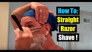 Quick Tutorial Learn How To Shave with a Straight Razorgeofatboy [upl. by Viradis]