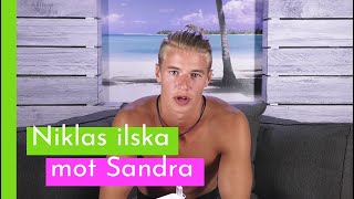 quotHon sa att jag tänker med fel kroppsdelquot  Niklas om tjafset med Sandra I Love Island Sverige 2018 [upl. by Arbe]