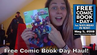 Free Comic Book Day 2018 Comic Book Haul  FCBD 2018 [upl. by Rosio244]