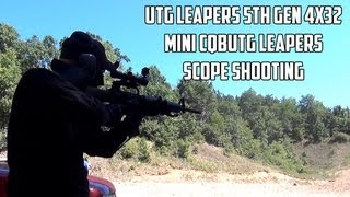 UTG Leapers scope shooting [upl. by Sinnal757]