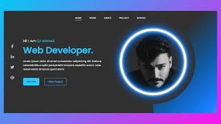 How to Create a Portfolio Website Using Only HTML amp CSS  Hindi Tutorial for Beginners [upl. by Julietta641]