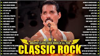 Top 100 Classic Rock Songs Of All Time  ACDC Pink Floyd Eagles Queen Def Leppard Bon Jovi [upl. by Abroms]