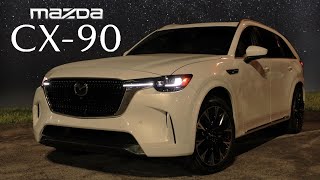 2024 Mazda CX90 Turbo S  Night Drive Review [upl. by Iiette]