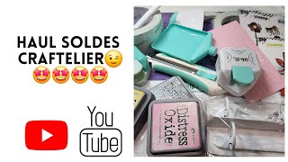 SCRAPBOOKING  HAUL Soldes craftelieronlinestore 🤩🤩🤩🤩scrapbooking haul soldes materiel ✂️ [upl. by Courcy]