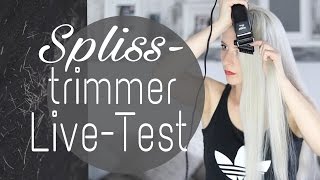 Spliss selbst entfernen│SPLISSTRIMMER LIVETEST│UnPeuDeMoi [upl. by Antipas]