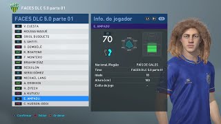 FACES atualizadas da DLC 50 do PES 2019  PRO EVOLUTION SOCCER 2019 [upl. by Hewie]