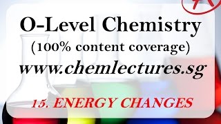 15th of 19 Chapters Energy Changes  GCE O Level Chemistry Lecture [upl. by Phillane]