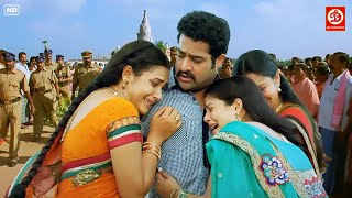 Jr NTR amp Sameera Reddy  South Superhit Full Hindi Dubbed Movie  Sameera Telugu Love Story  Ashok [upl. by Ennovad]