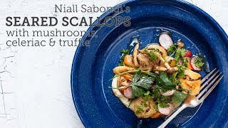 Niall Sabongis Seared Scallops with Celeriac Purée [upl. by Slein]