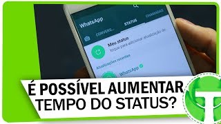 É possível AUMENTAR O TEMPO do WhatsApp Status Veja oque é possível [upl. by Dlared897]