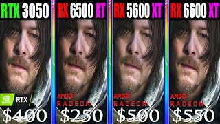 RX 6600 XT vs RX 5600 XT vs RX 6500 XT vs RTX 3050  Gaming Comparison [upl. by Rech618]