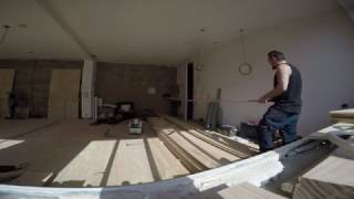 Dinesen solid wooden floor installation part 1 [upl. by Asirret]