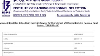 IBPS RRB PO FINAL SCORECARD 2020 RRB PO MAINS MARKS RRB PO INTERVIEW MARKS RRB PO SCORECARD [upl. by Eenal704]