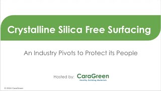 Crystalline Silica Free Surfacing with CaraGreen [upl. by Einnos451]