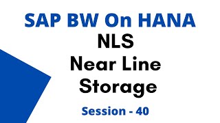 SAP NLS Tutorial  SAP BW Near Line Storage Solution  SAP NLS Installation Guide  BW On HANA NLS [upl. by Harelda]