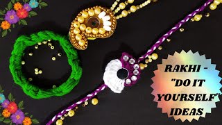 RAKHI DIY DESIGNS RAKHI MAKING IDEAS AT HOME LUMBA DESIGNS AT HOME [upl. by Pas301]