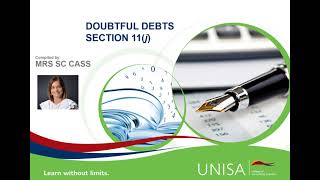 Doubtful debts allowance  Section 11j [upl. by Aiahc]