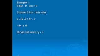 Linear Inequalities properties of inequality [upl. by Miran260]