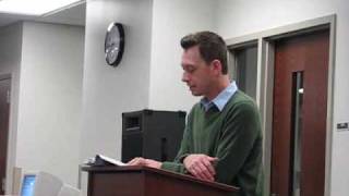 Silas House reads from CLAYS QUILT March 17 2009 at CVCC [upl. by Sagerman804]