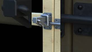 Simple automatic gate locking mechanism [upl. by Akcirderf]