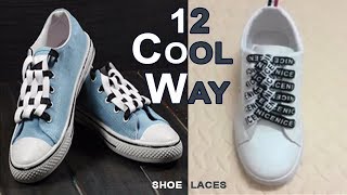 12 cool ideas to tie SHOE LACES । Different Style । Mens Footwear Style Tip [upl. by Gonzales]