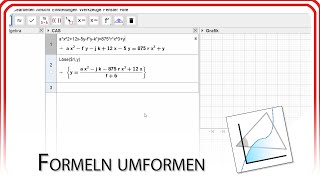 Formeln umformen  GeoGebra EasyGoing [upl. by Janifer]