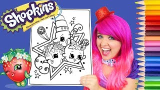 Coloring Shopkins Strawberry Kiss Lippy Lips Apple Blossom Colored Pencil  KiMMi THE CLOWN [upl. by Anneyehc57]