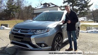 Review 2018 Mitsubishi Outlander GT Plugin Hybrid  The Affordable PHEV Crossover [upl. by Henning]