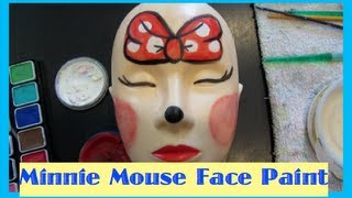 HALLOWEEN EDITION  DIY MINNIE MOUSE FACE PAINT  Brittnissx3 [upl. by Tenrag]