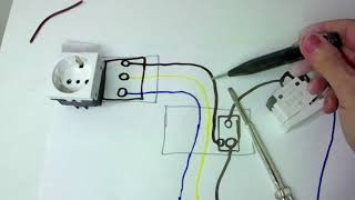 Alimentare presa da interruttore Schema elettrico e pratico di aiuto per principiantiIL7 [upl. by Nesyla]