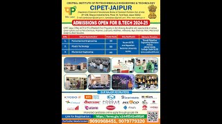 CIPET IPT JAIPUR [upl. by Walli677]