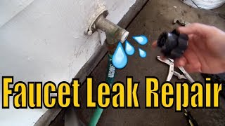 Repairing a Leaky Outdoor Faucet [upl. by Peter]