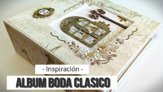 ALBUM DE BODA CLASICO  INSPIRACION  LLUNA NOVA SCRAP [upl. by Philender592]